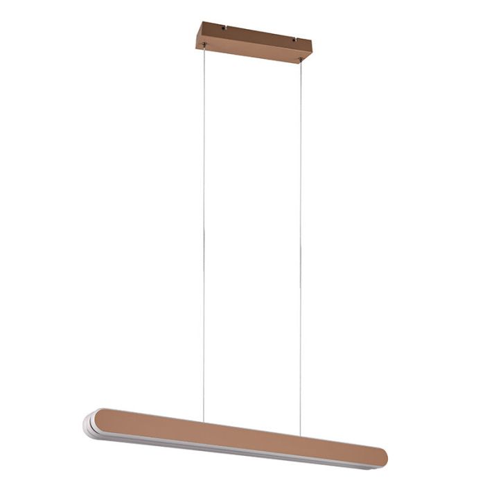 Brass pendant light design, Dwayn, 48W, warm to cold white adjustable LED, with touch dimmer