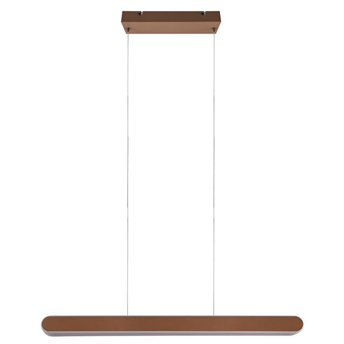 Brass pendant light design, Dwayn, 48W, warm to cold white adjustable LED, with touch dimmer