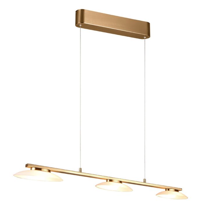 Brass pendant light design, Fenno, 9W, 3000K LED, 3-step dimmable