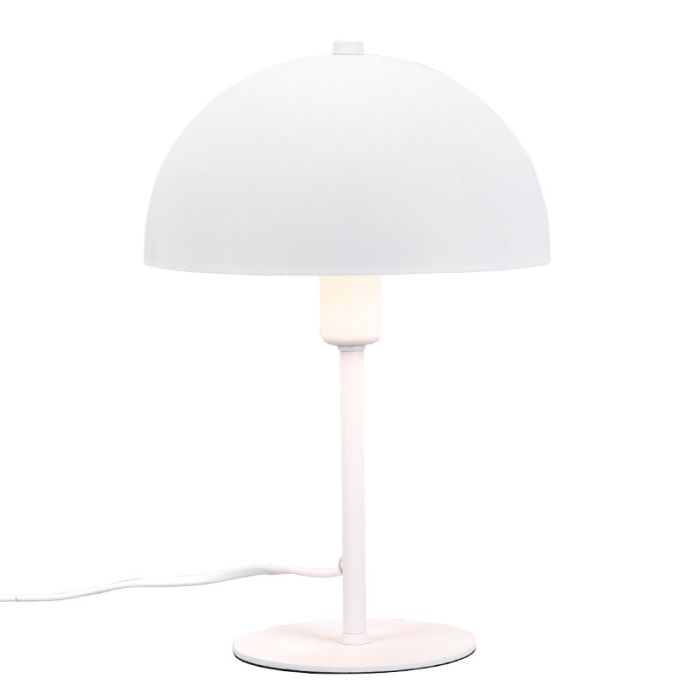 White table lamp modern, Fransisca, with switch