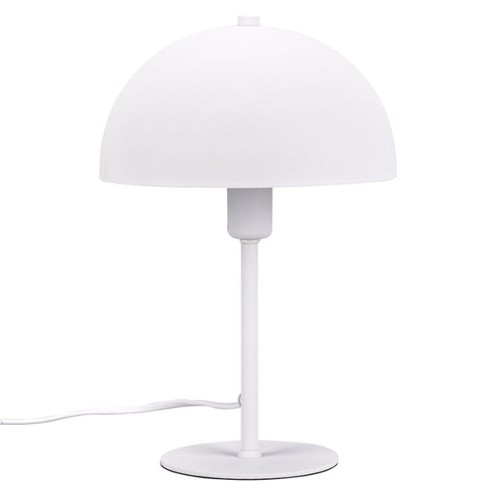 White table lamp modern, Fransisca, with switch