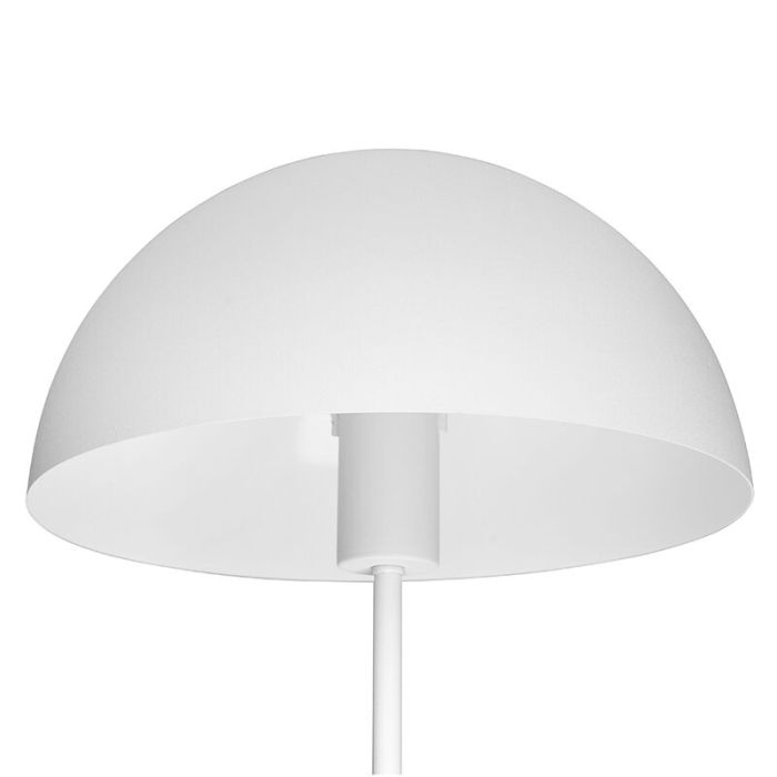 White table lamp modern, Fransisca, with switch