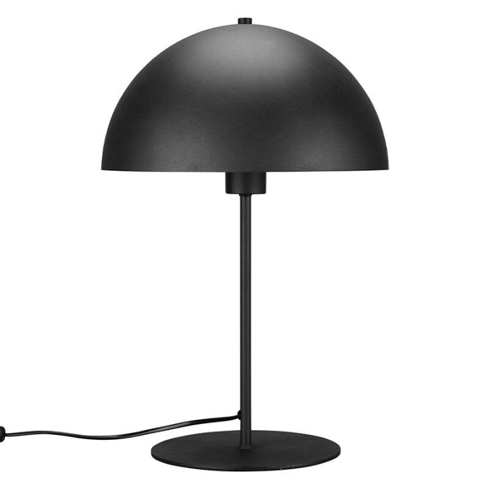 Black table lamp modern, Fransisca, with switch