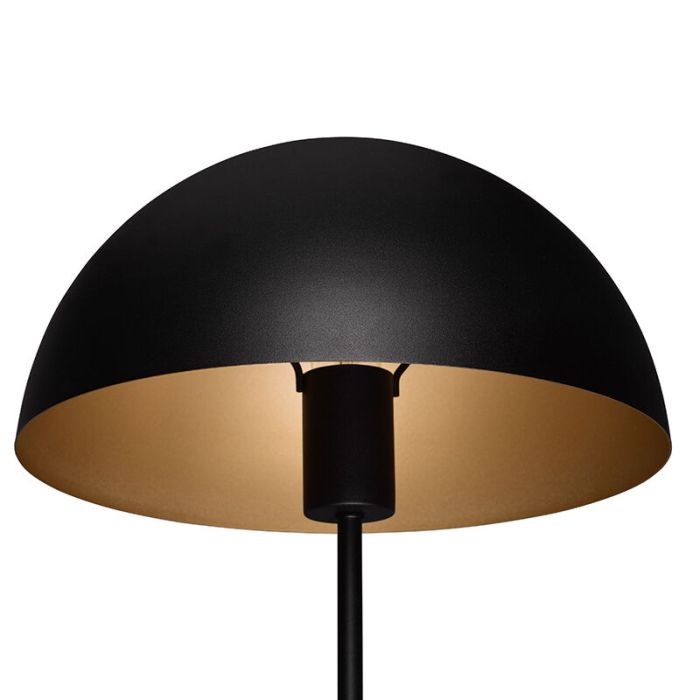 Black table lamp modern, Fransisca, with switch