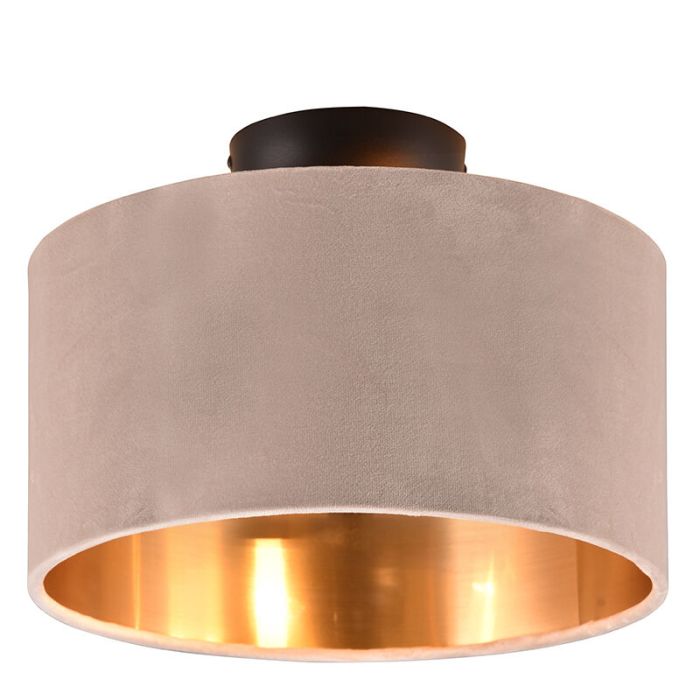 Beige flush ceiling light modern, Ercan