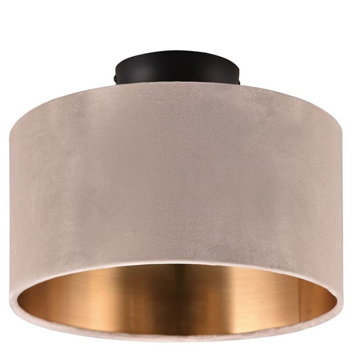 Beige flush ceiling light modern, Ercan