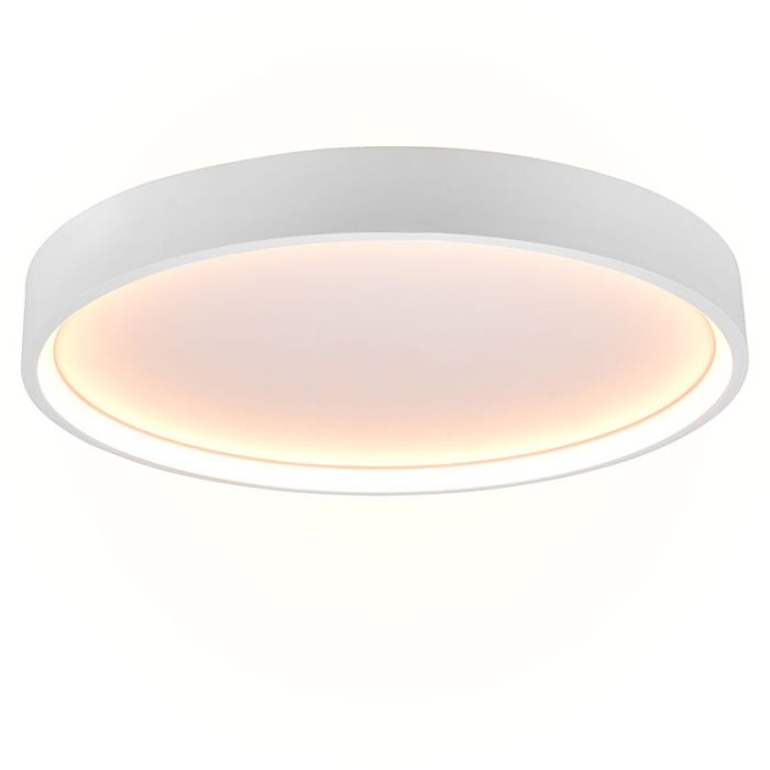 White flush ceiling light modern, Destin, 29W, warm to cold white adjustable LED