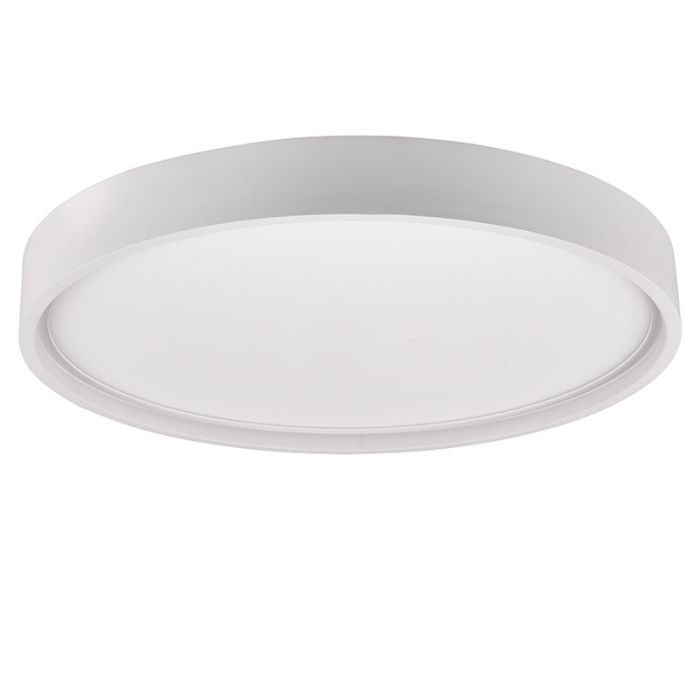White flush ceiling light modern, Destin, 29W, warm to cold white adjustable LED