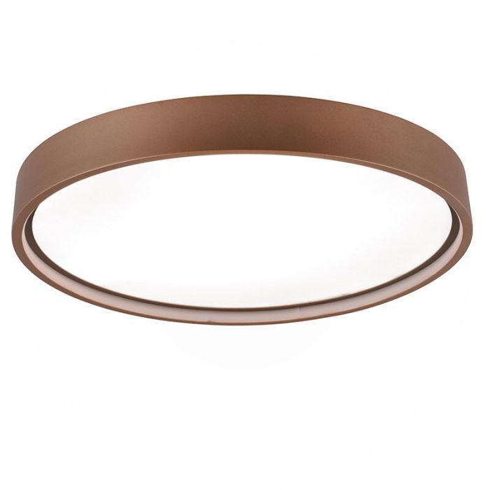Taupe flush ceiling light modern, Destin, 29W, warm to cold white adjustable LED