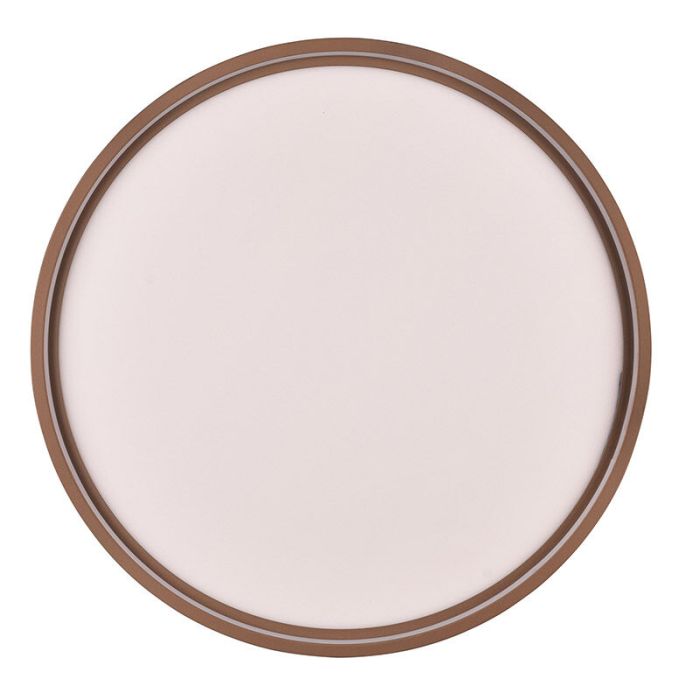 Taupe flush ceiling light modern, Destin, 29W, warm to cold white adjustable LED