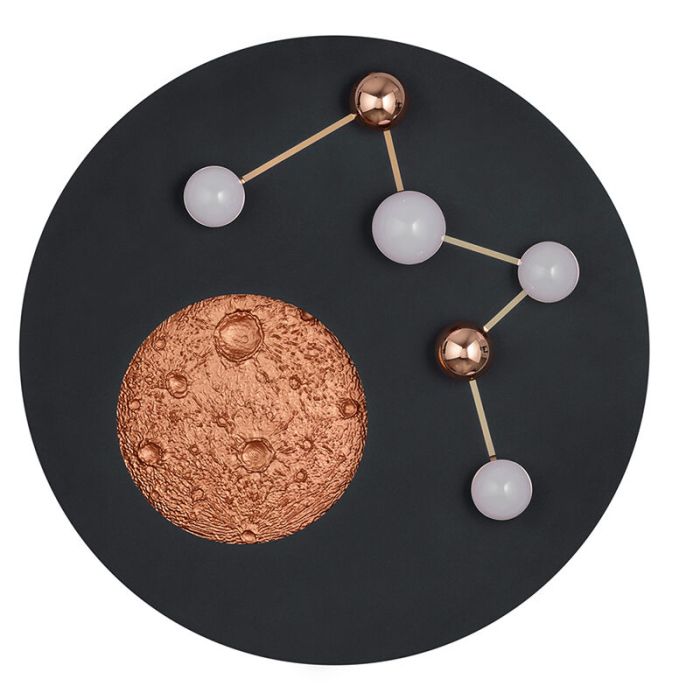Black flush ceiling light modern, Gilberto, 42W, warm to cold white adjustable LED, 3-step dimmable