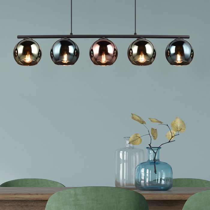Multicoloured pendant light design, Glenda