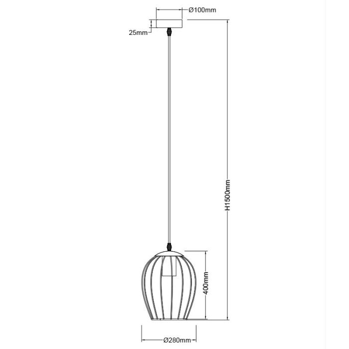 Black pendant light industrial, Dilano
