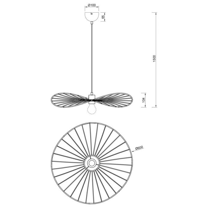 White pendant light industrial, Dejan