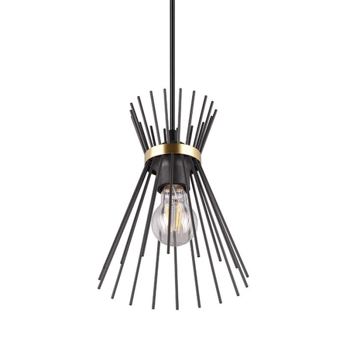 Black pendant light industrial, Fransiscus
