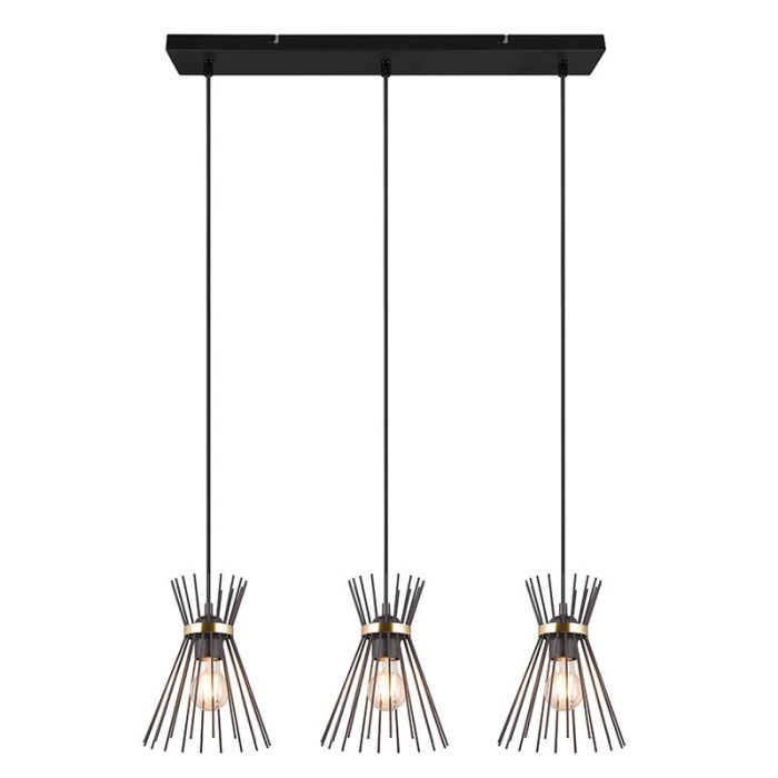 Black pendant light industrial, Fransiscus