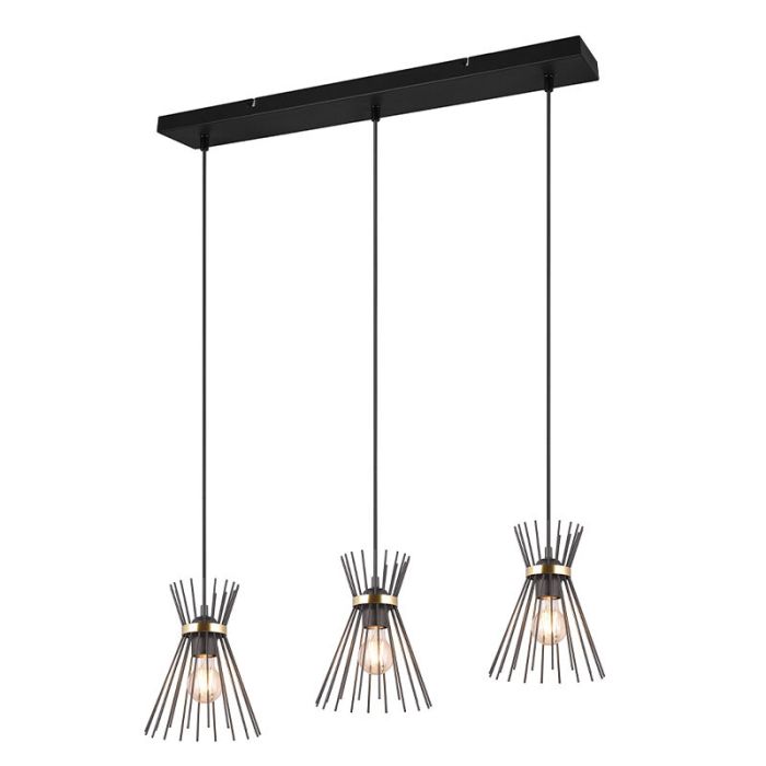 Black pendant light industrial, Fransiscus