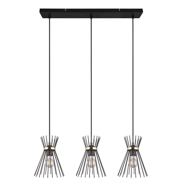 Black pendant light industrial, Fransiscus