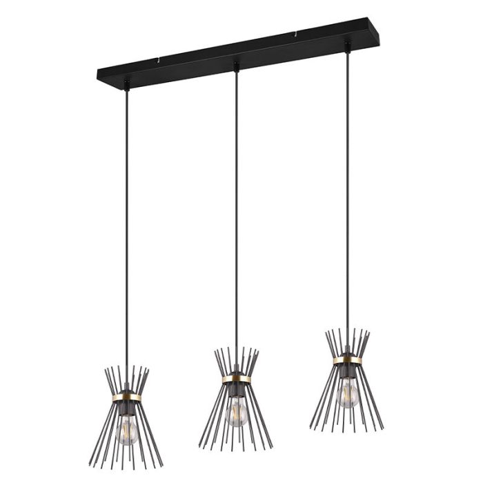 Black pendant light industrial, Fransiscus