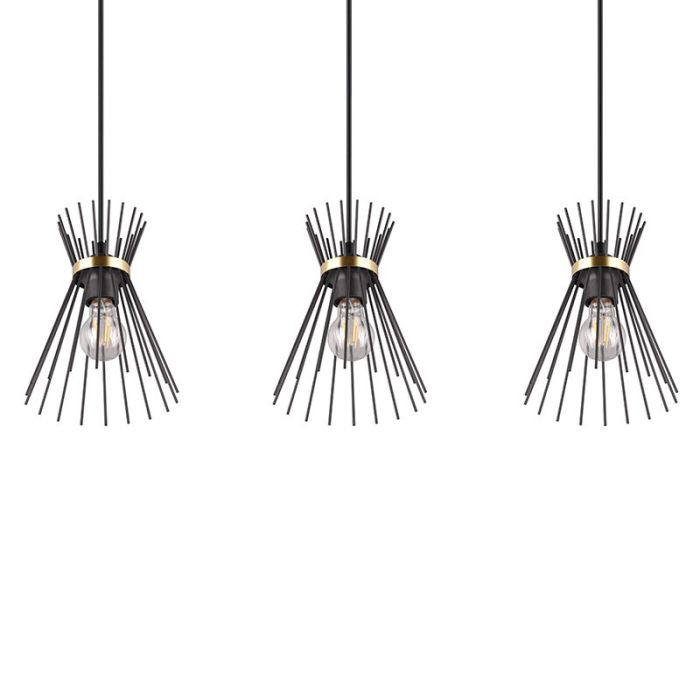 Black pendant light industrial, Fransiscus
