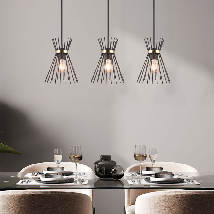 Black pendant light industrial, Fransiscus