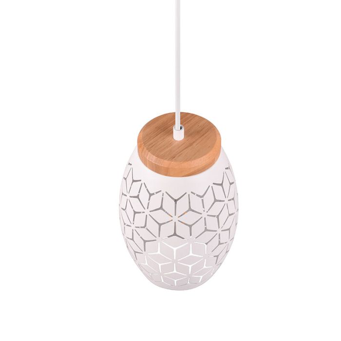 White pendant light modern, Delana
