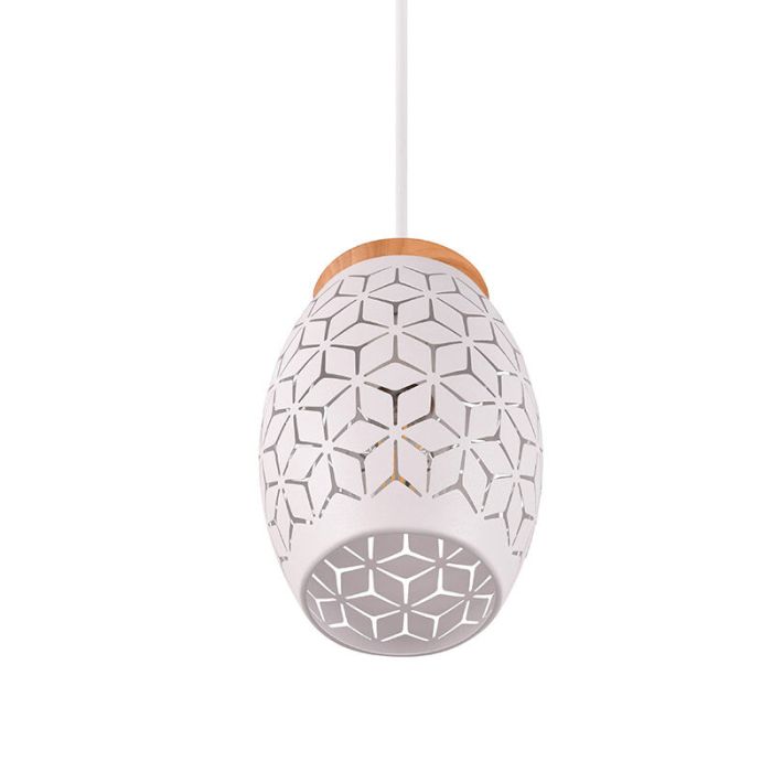 White pendant light modern, Delana