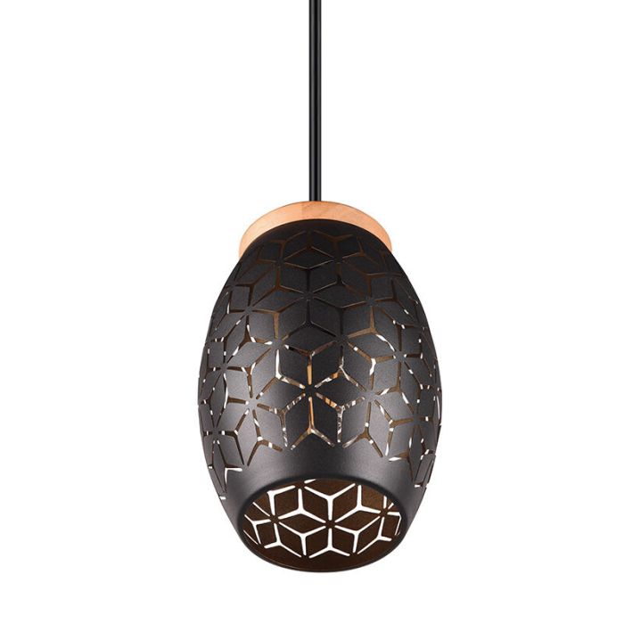 Black pendant light modern, Delana