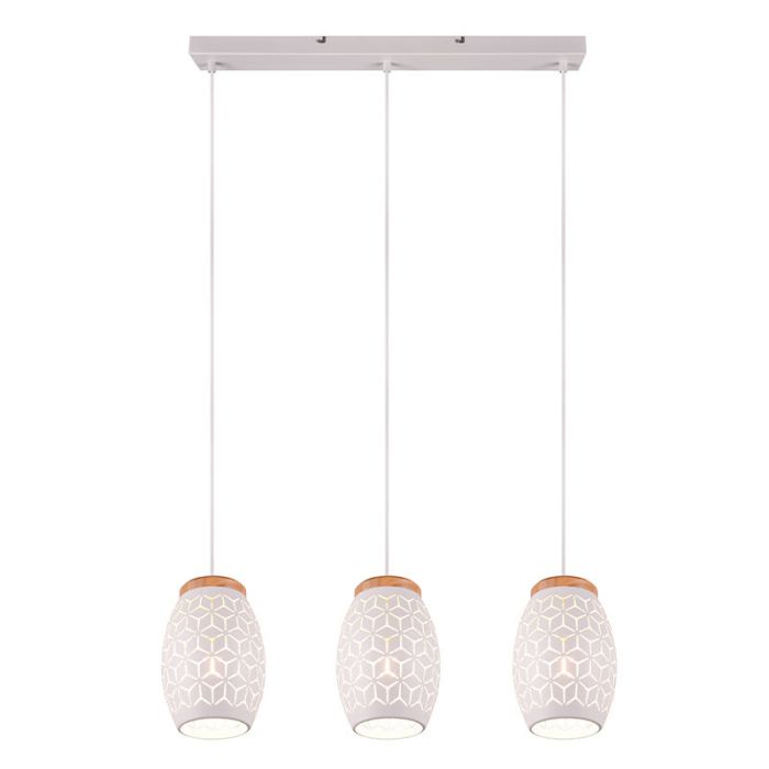 White pendant light modern, Delana