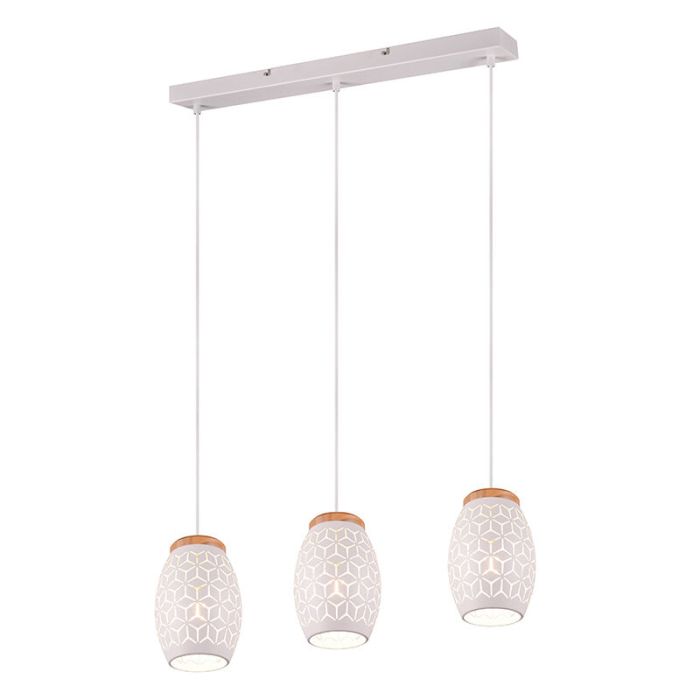 White pendant light modern, Delana