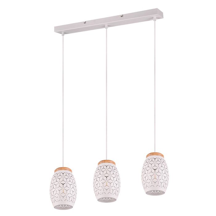 White pendant light modern, Delana