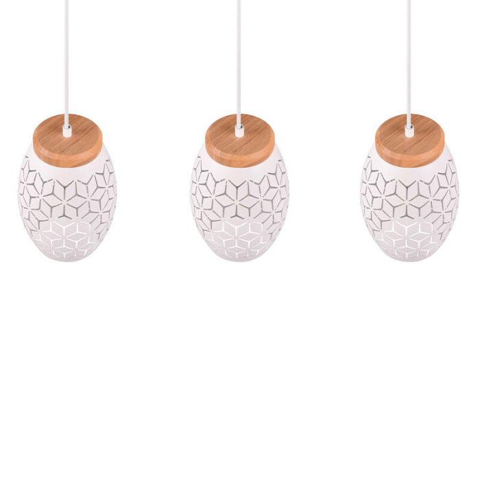 White pendant light modern, Delana