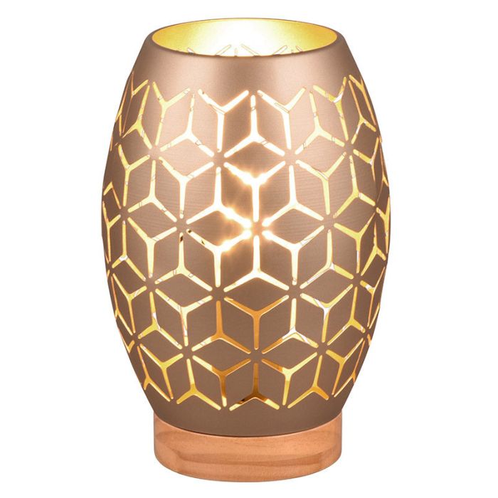 Taupe table lamp modern, Delana
