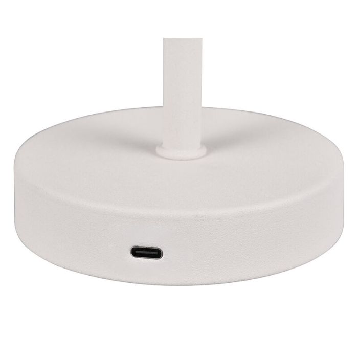White table lamp modern, Dustin, 1,5W, 3000K LED, with touch dimmer