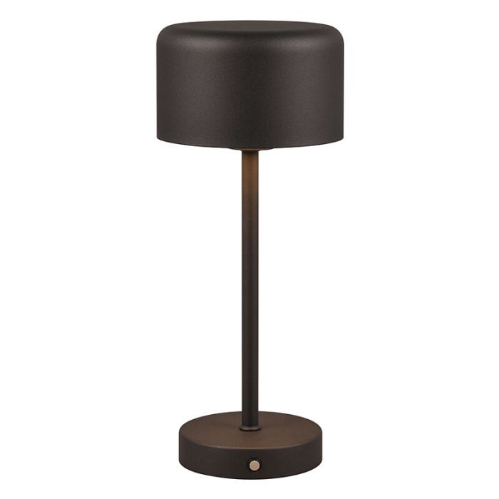 Black table lamp modern, Dustin, 1,5W, 3000K LED, with touch dimmer