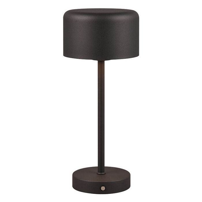 Black table lamp modern, Dustin, 1,5W, 3000K LED, with touch dimmer