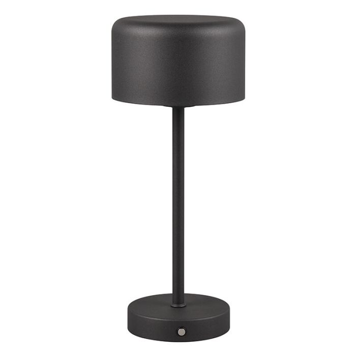 Black table lamp modern, Dustin, 1,5W, 3000K LED, with touch dimmer
