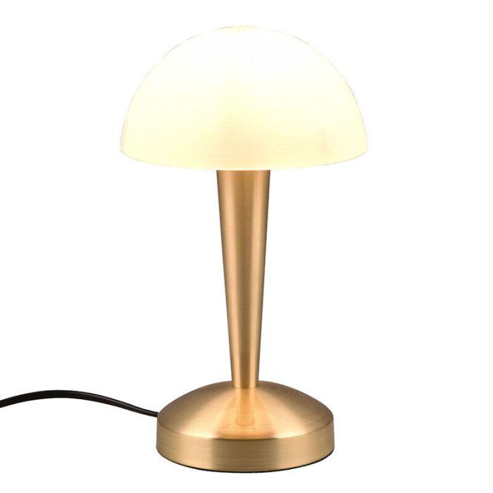 Brass table lamp modern, Delila, with touch dimmer