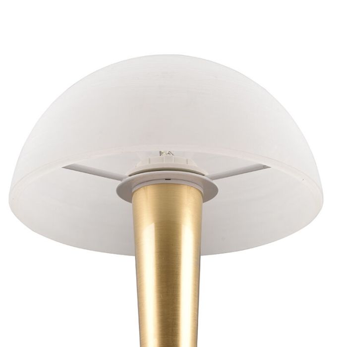 Brass table lamp modern, Delila, with touch dimmer
