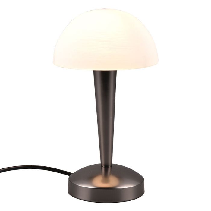 Black table lamp modern, Delila, with touch dimmer