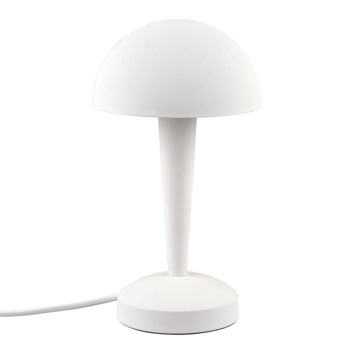 White table lamp modern, Delila, with touch dimmer