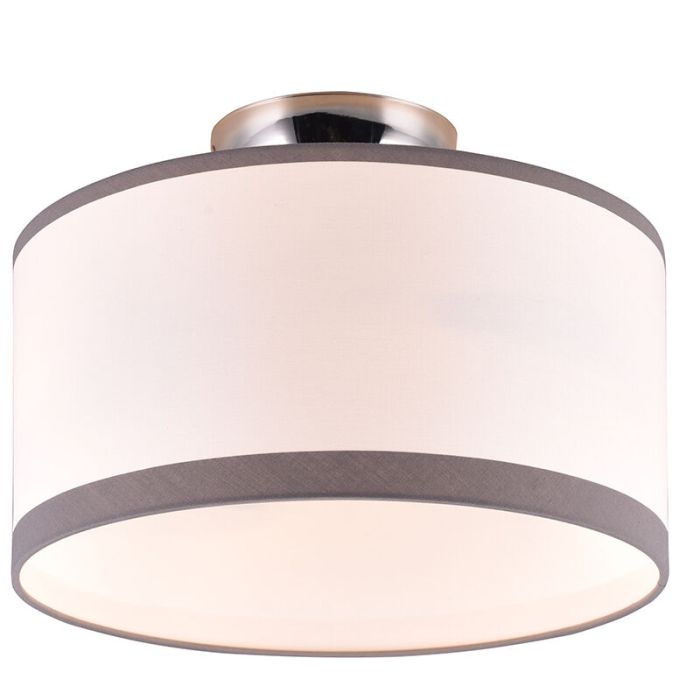 White flush ceiling light modern, Denley
