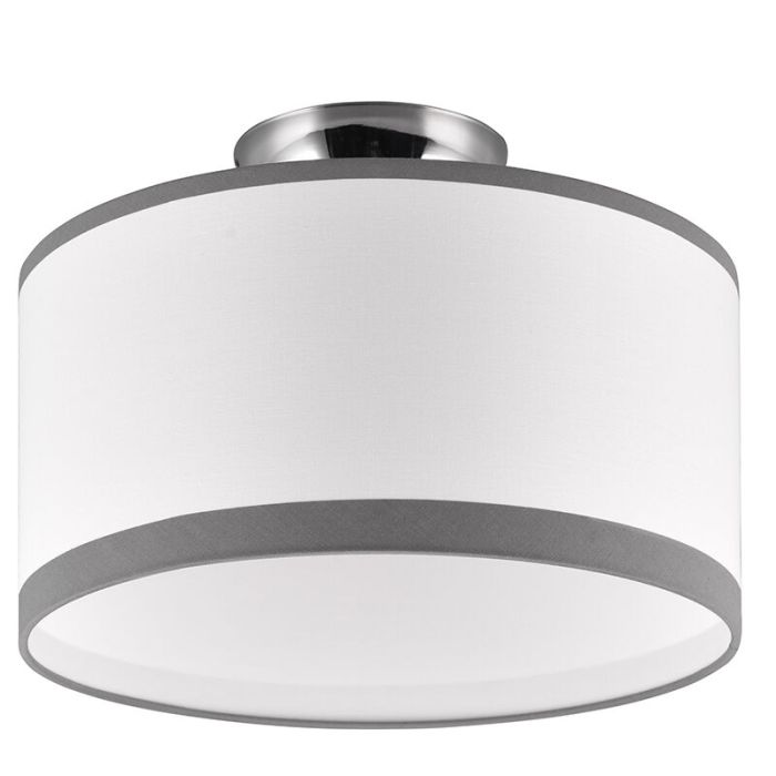 White flush ceiling light modern, Denley