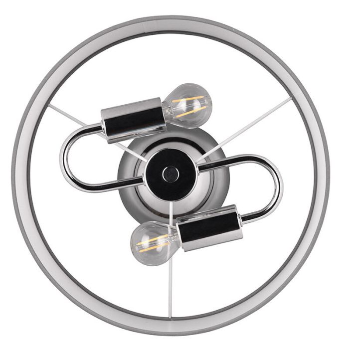 White flush ceiling light modern, Denley