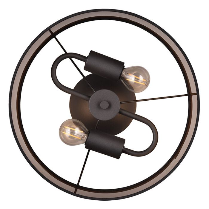 Taupe flush ceiling light modern, Denley