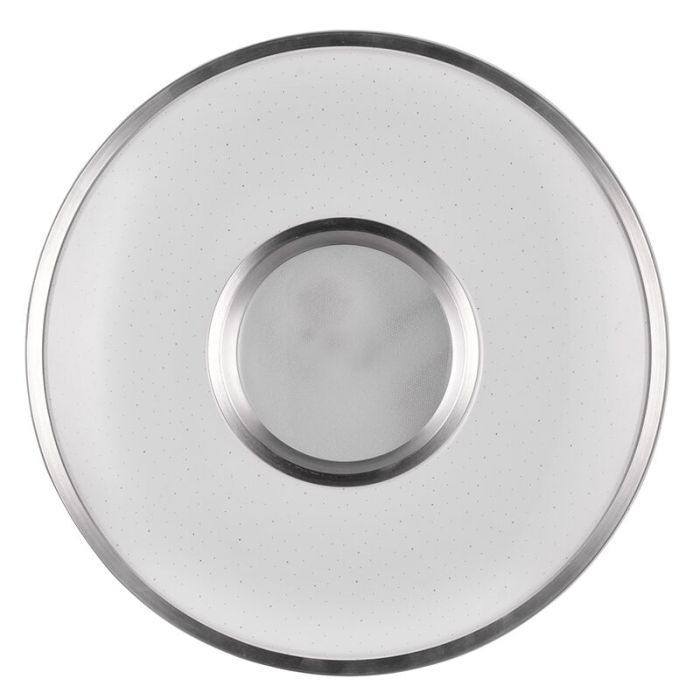 White flush ceiling light plastic, Franz, 21W, RGBW LED, with remote control