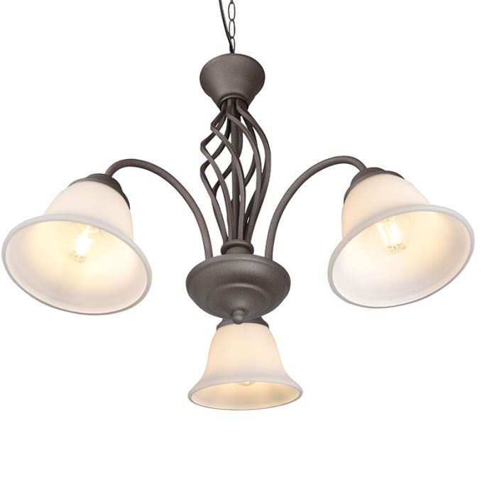 Rust Coloured chandelier classic, Detroit