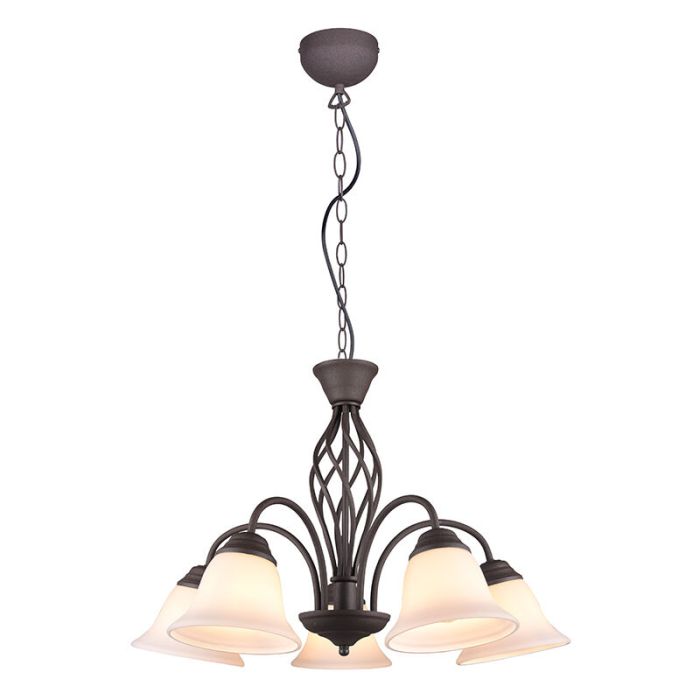Rust Coloured chandelier classic, Detroit