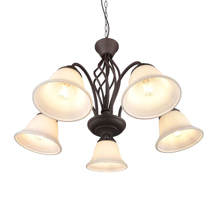 Rust Coloured chandelier classic, Detroit