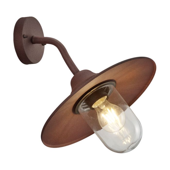 Rust Coloured outdoor light industrial, Verena, IP44